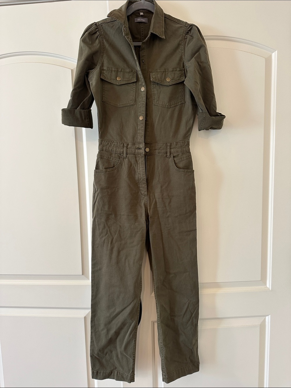 DL1961 Olive Utility Jumpsuit